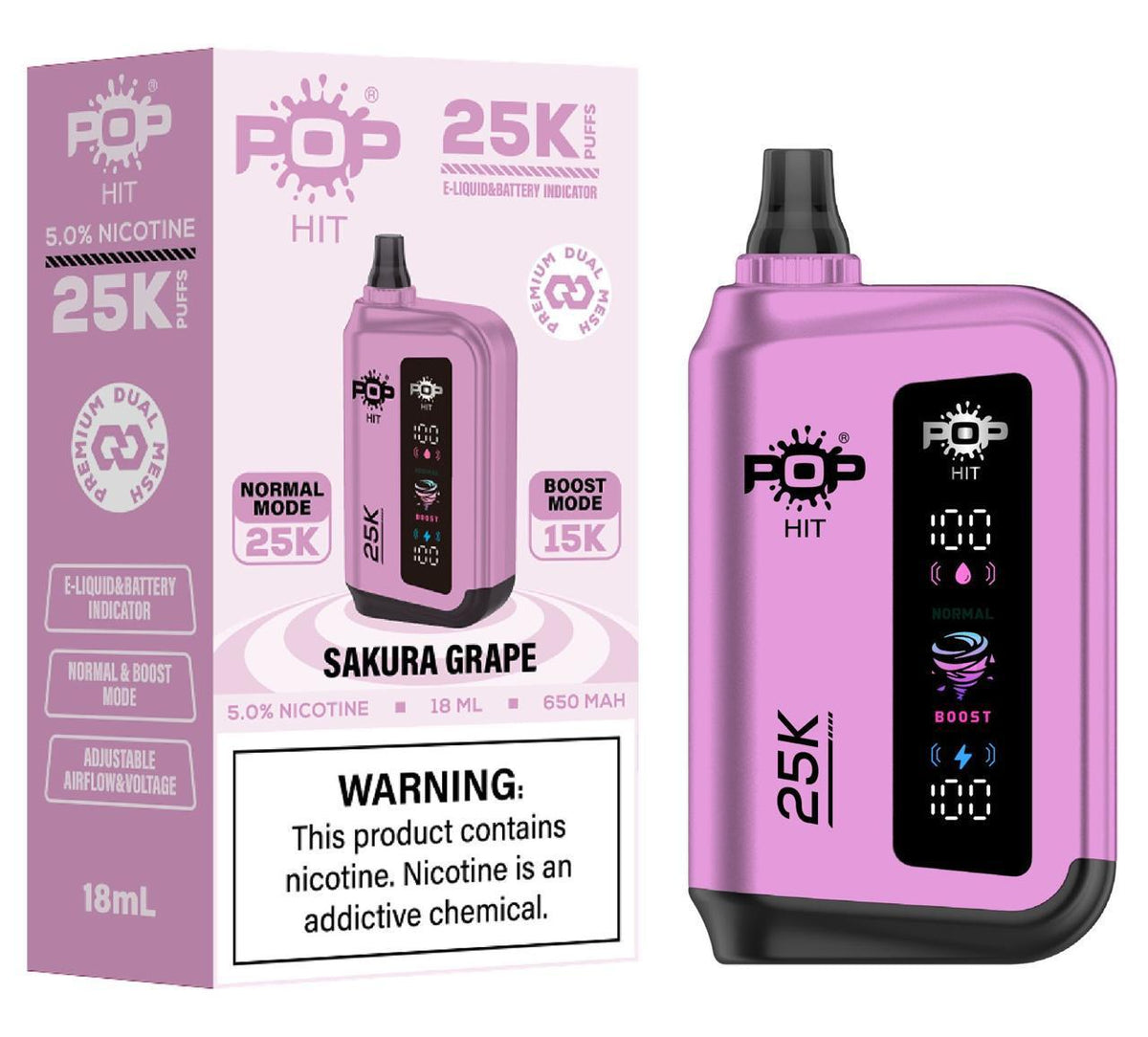 Pophit 25000 Puff 5% - Disposable Vape