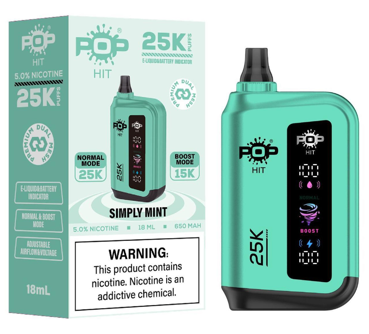 Pophit 25000 Puff 5% - Disposable Vape